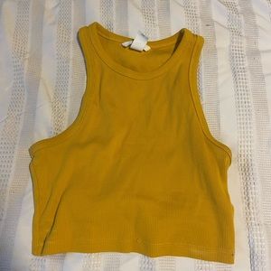 H&M Halter Ribbed Crop Top